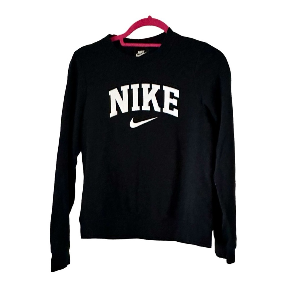 Nike Women’s Sweatshirt Black Long Sleeve Size XS - Picture 2 of 5